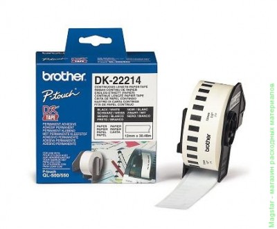 Бумажная клеящаяся лента Brother DK22214