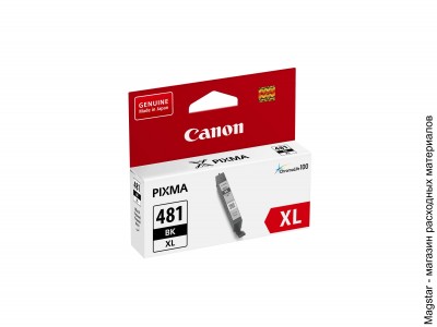 Картридж Canon CLI-481XL BK / 2047C001 для Pixma TS6140/TS8140/TS8140TS/TR7540/TS9140/TR8540, чёрный, увеличенной емкости