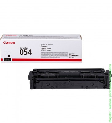 Картридж CANON 054 BK / 3024C002 для LBP620C Series / Color imageCLASS MF640C Series / LBP62x / MF64x черный, ресурс 1 500 страниц