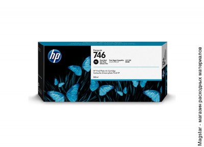 Картридж HP P2V82A / 746 для DesignJet Z6 PostScript / DesignJet Z6dr PostScript / DesignJet Z9+ PostScript / DesignJet Z9+dr PostScript, черный фото, 300 мл