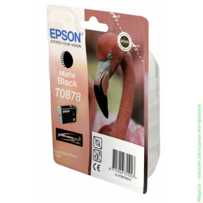 Картридж Epson C13T08784010 / T0878 для R1900 черный матовый