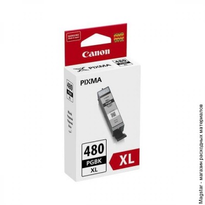 Картридж Canon PGI-480XL PGBK / 2023C001 для Pixma TS6140/TS8140/TS8140TS/TR7540/TS9140/TR8540, чёрный, пигмент, увеличенной емкости