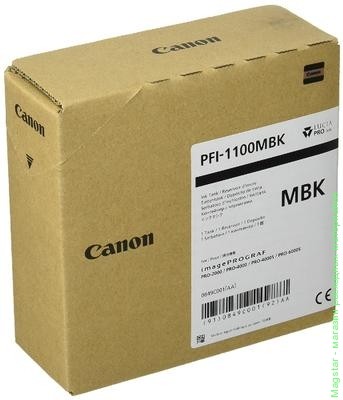 Картридж Canon PFI-1100MBK / 0849C001 для imagePROGRAF PRO-2000 / PRO-4000 / PRO-4000S / PRO-6000S