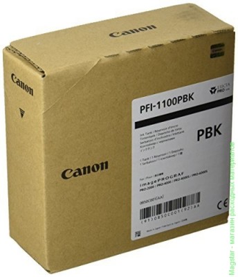 Картридж Canon PFI-1100PBK / 0850C001 для imagePROGRAF PRO-2000 / PRO-4000 / PRO-4000S / PRO-6000S