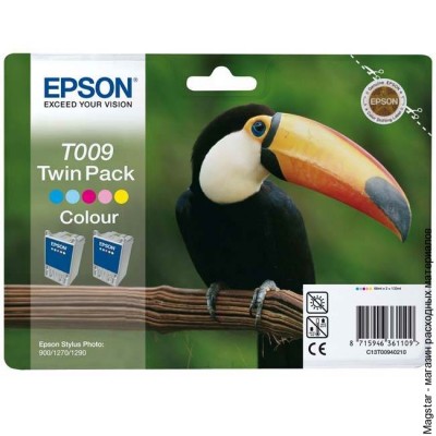 Картридж Epson C13T00940210 для STYLUS Photo 900/1270/1290  color DOUBLE PACK (2шт/уп)