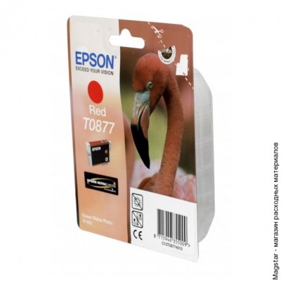 Картридж Epson T0877 / C13T08774010 для R1900, красный